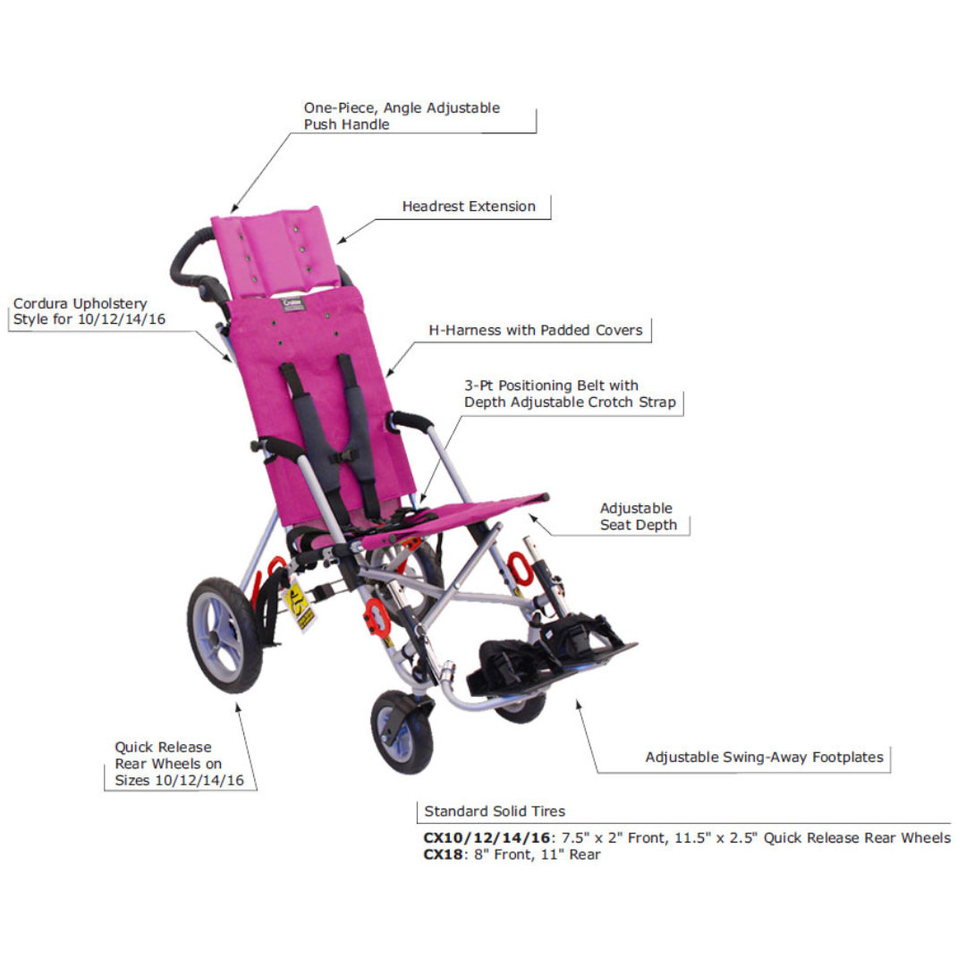 Convaid Cruiser Textilene Stroller - Convaid Strollers