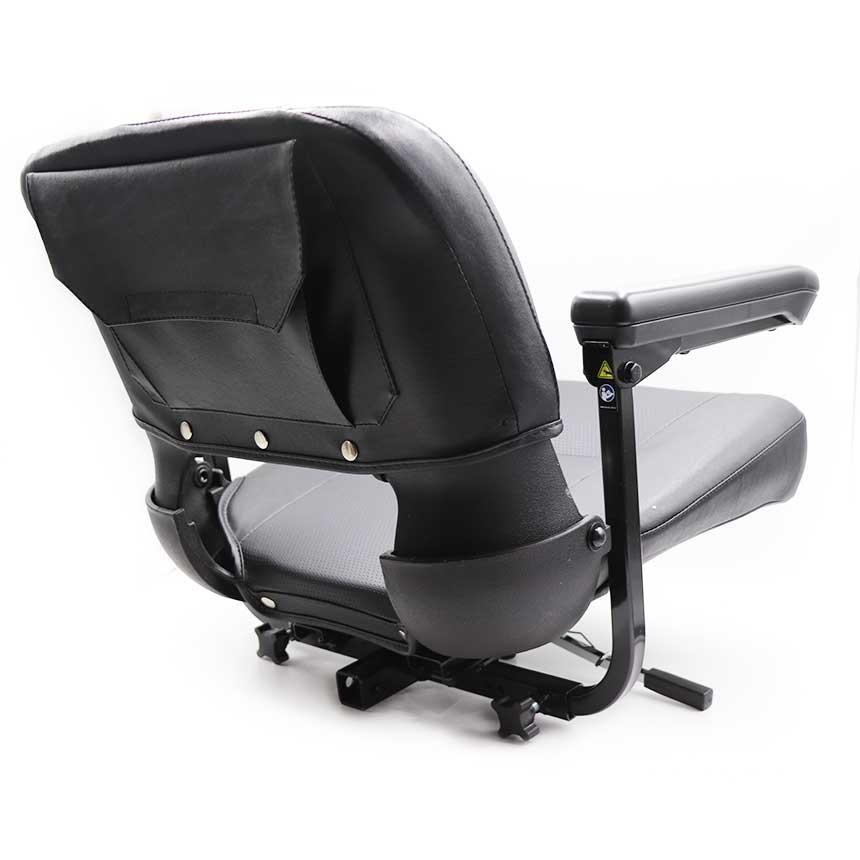 Pride 17" Black Vinyl Seat Assembly with Pride Logo for Pride Travel