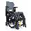 WheelAble Folding Commode & Shower Chair side view
