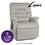 PR-458 3-position Lift Chair by golden technologies in SpinLife exclusive Luxe fabric stone