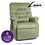 PR-458 3-position Lift Chair by golden technologies in SpinLife exclusive Luxe fabric apple