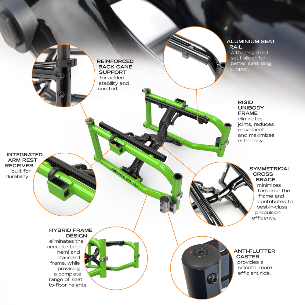 Motion Composites Helio A6 Motion Composites Folding Wheelchairs