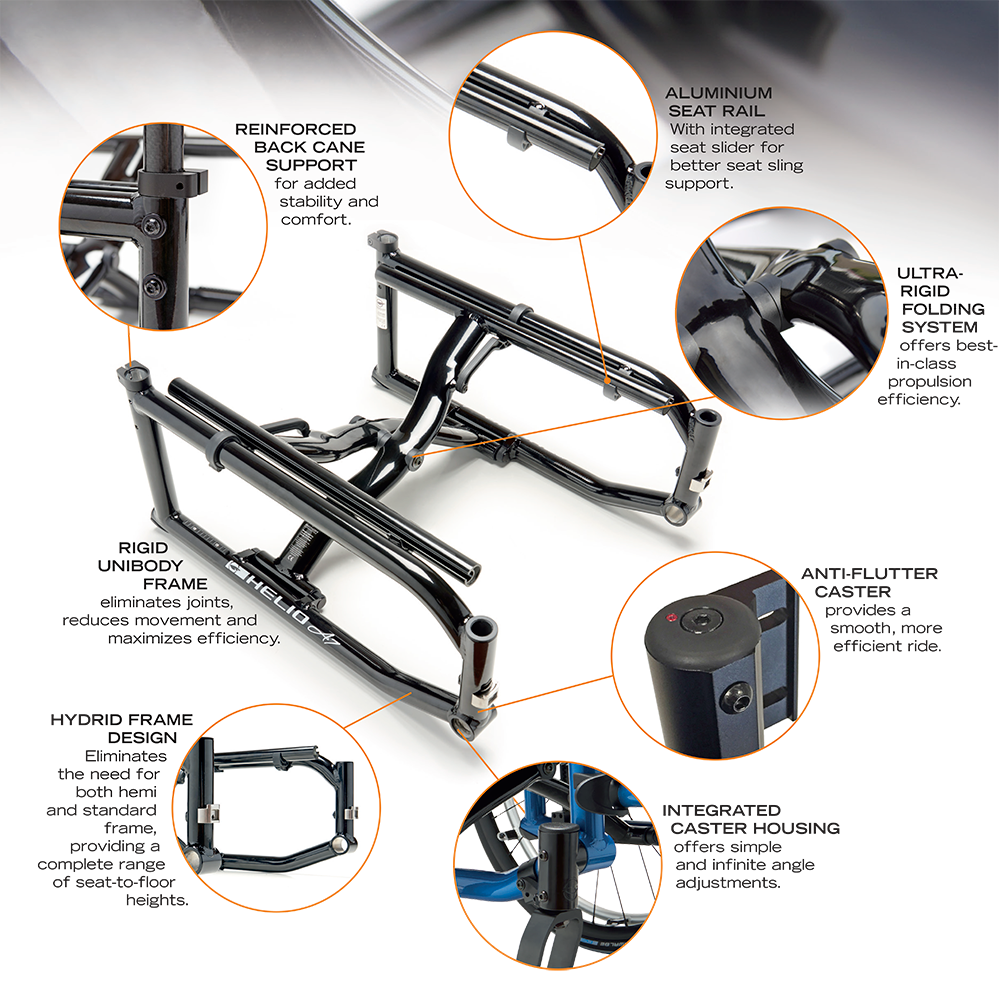 Motion Composites Helio A7 Motion Composites Folding Wheelchairs