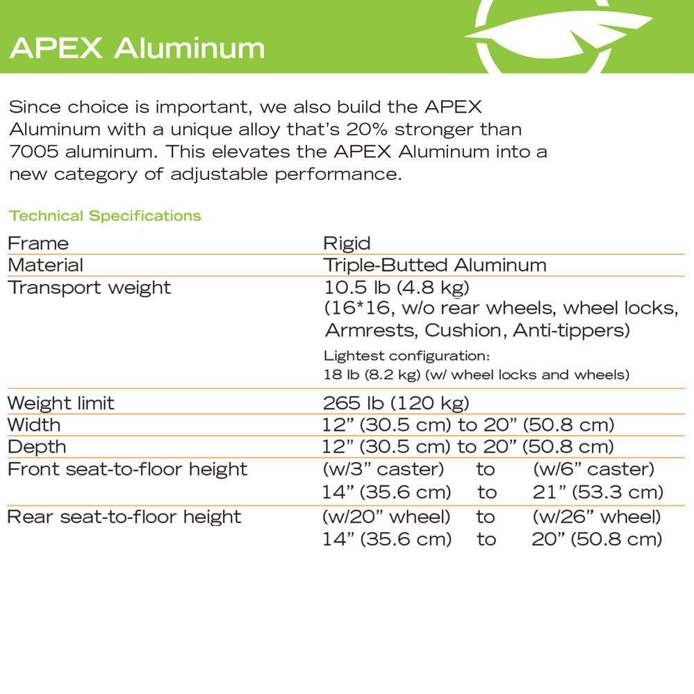 Motion Composites APEX Aluminum SpinLife