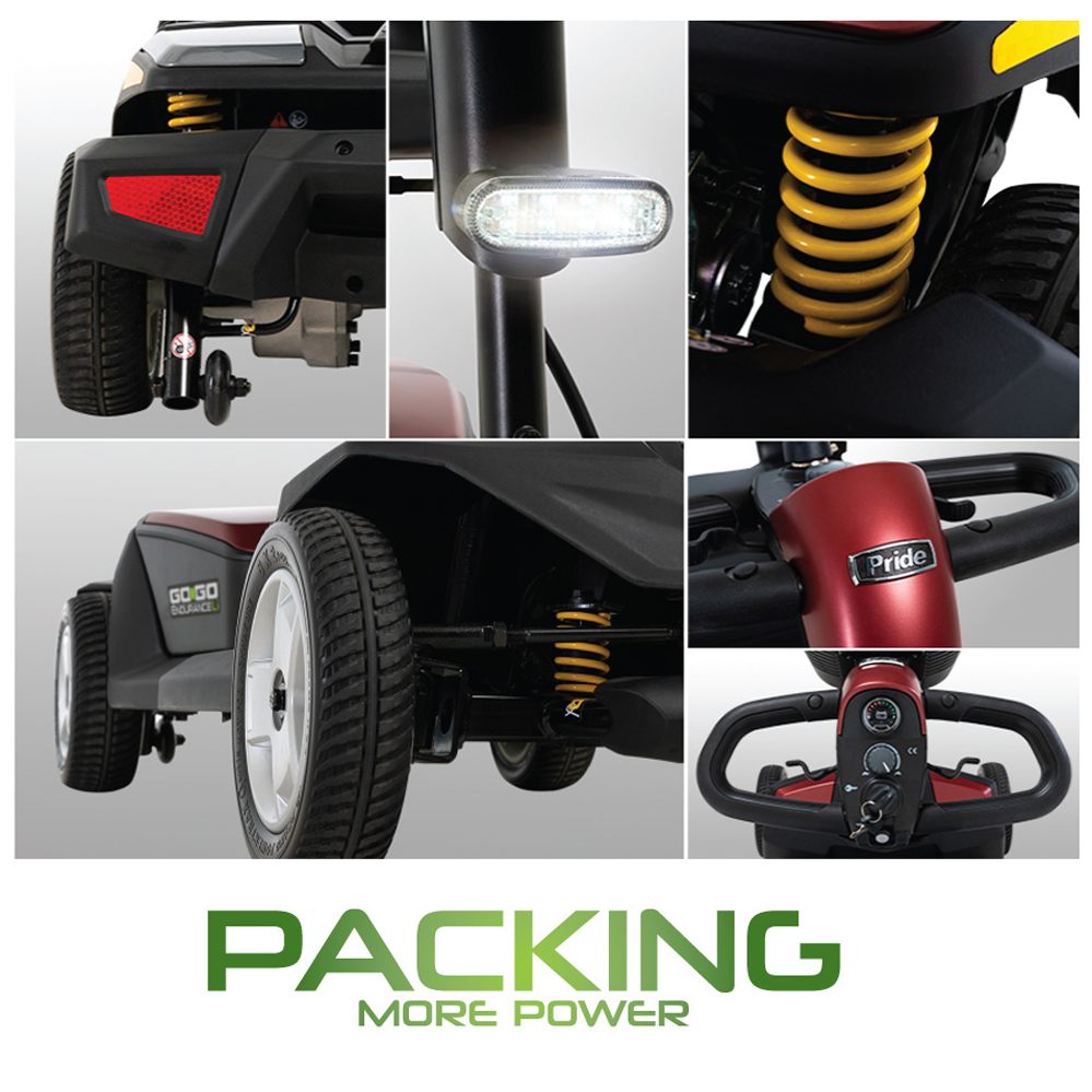 Pride Go Go Endurance Li Pride 4Wheel Travel Scooters