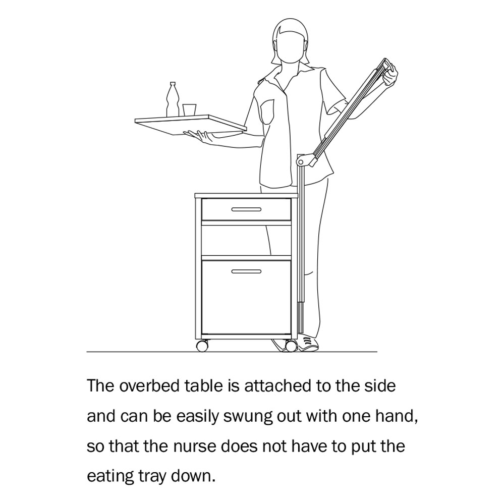 WissnerBosserhoff Vivo 2Drawer Bedside SpinLife