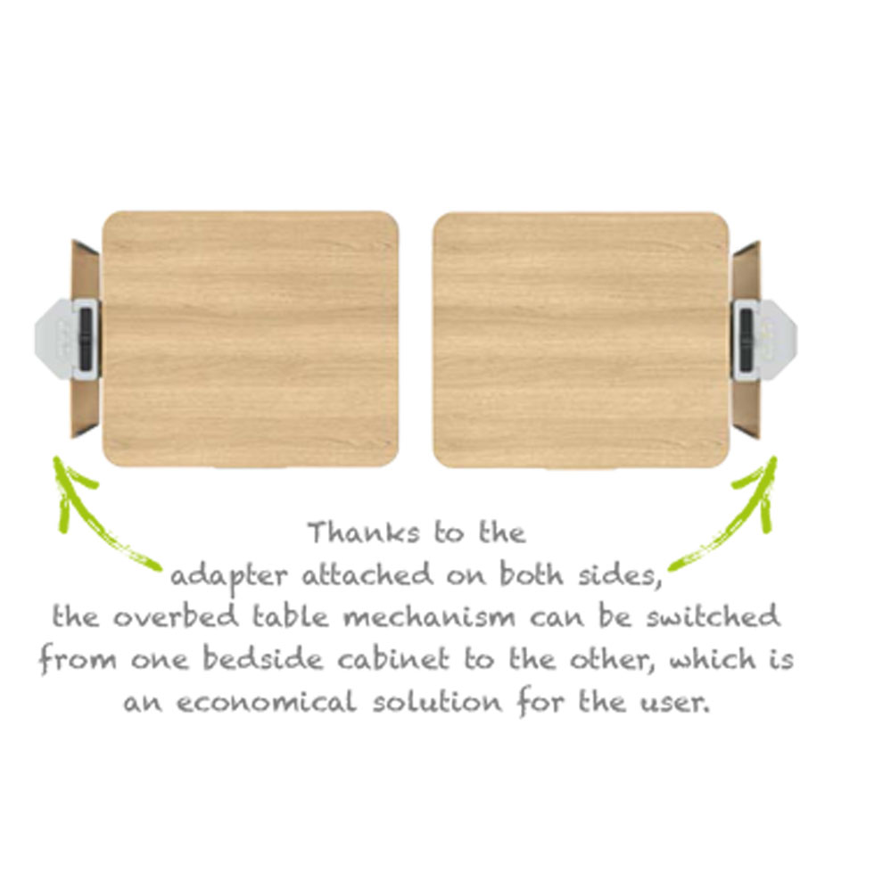 WissnerBosserhoff Vivo 2Drawer Bedside SpinLife