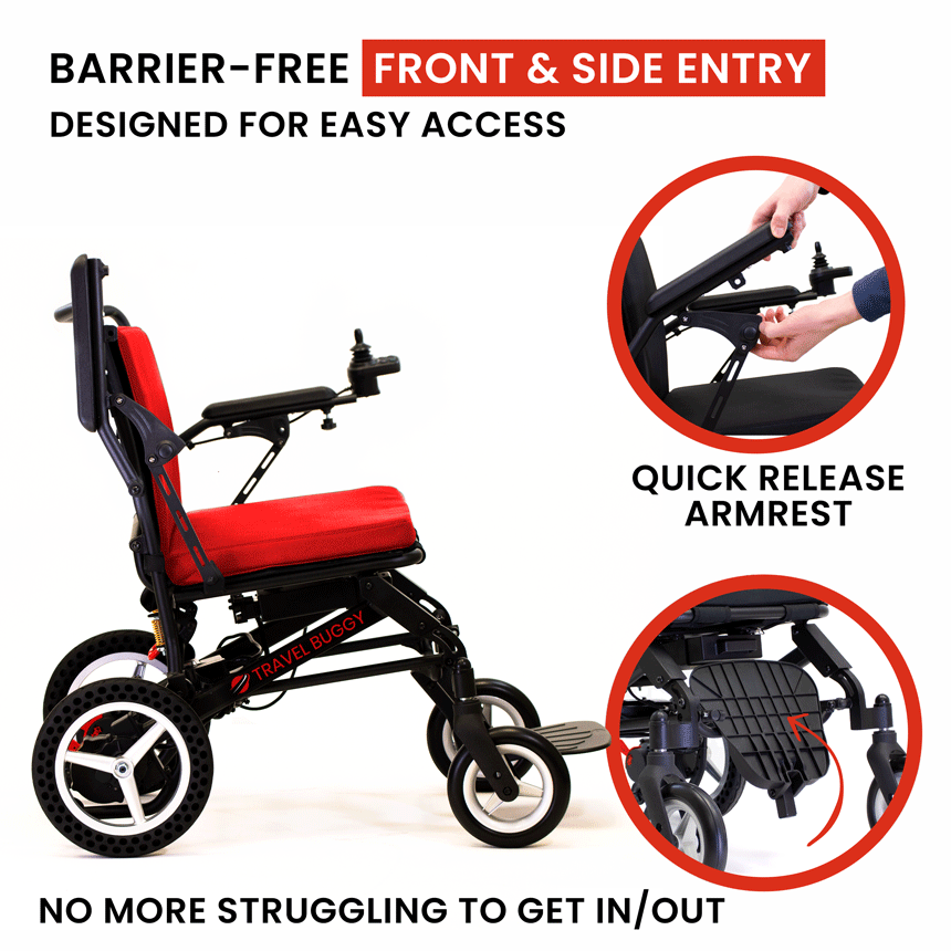 Travel Buggy DASH Ultra Lite Travel Buggy Folding Power Wheelchairs