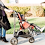 Woman pushing her little girl in Trotter Stroller