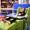 Girl in chill out chair Girl in chill out chair