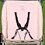 Harness on Pink Stroller Harness on Pink Stroller