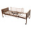Bed shown with full rails and no mattress