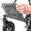 Flip-up footrest for easy transfers of the user