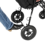 Lockable foot brake for a secure standing, ensuring stability