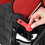 Lever for easy adjustment of the knee angle at the pivot point