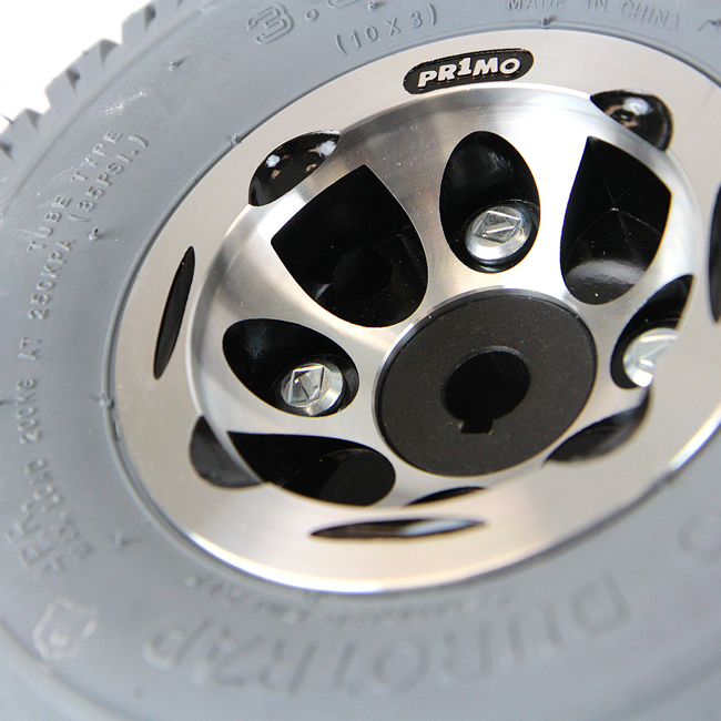 Invacare 10" Gray FoamFilled Drive Wheel Assembly for Pronto Series