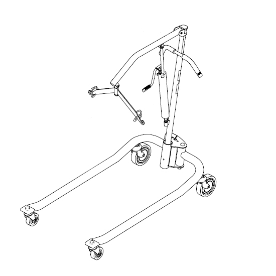 Invacare Hydraulic Patient Lift | SpinLife