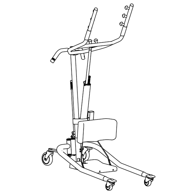 Invacare Get U Up Hydraulic Invacare Stand Up Patient Lifts 4954