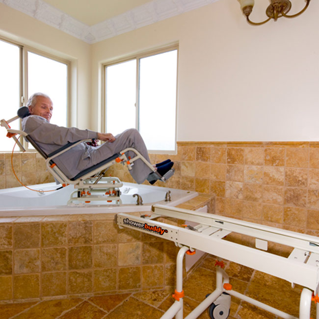 Showerbuddy TubBuddy with Tilt Showerbuddy Bathroom Transfer Systems