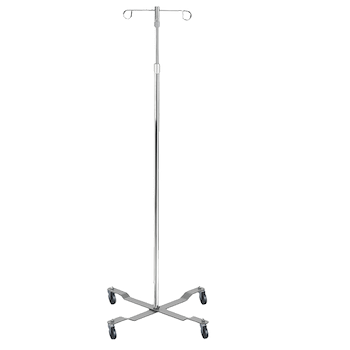Drive Medical Economy I.V. Pole, 4 Leg with Removable Top, 2 Hooks Parts