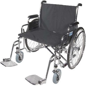 Sentra EC Heavy Duty Extra Wide Wheelchair w/ Detachable Desk Arms - 28" 