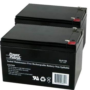12V 12 AH Sealed Lead Acid 1/8" tabs (Pair) Batteries