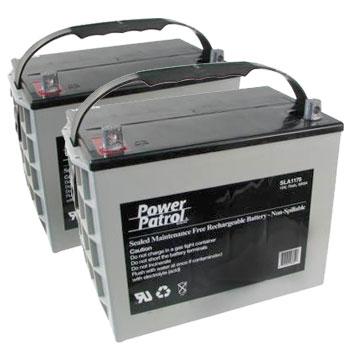 12V 75 AH Sealed Lead Acid (Pair) Batteries