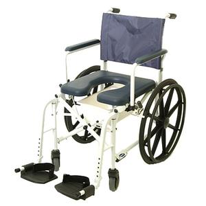 Invacare Mariner Rehab Shower Commode Chair - 24" Wheels Rehab Shower Commode Chair