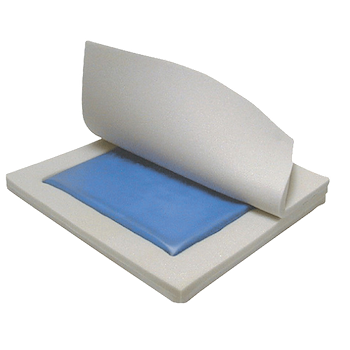 Drive Medical Gel "E" Skin Protection 3" Gel/Foam Wheelchair Cushion General Use Gel Cushion
