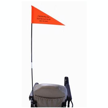 Diestco Folding Safety Flag with mounting hardware Scooter Accessories