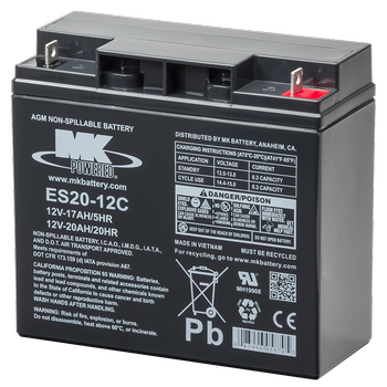 MK Battery 12V 20 AH Sealed Lead Acid (Pair) Battery