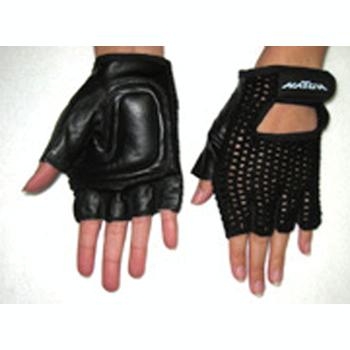 Breathable Mesh and Leather Gloves 