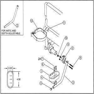 TiLite Crutch Holder Assembly Accessories