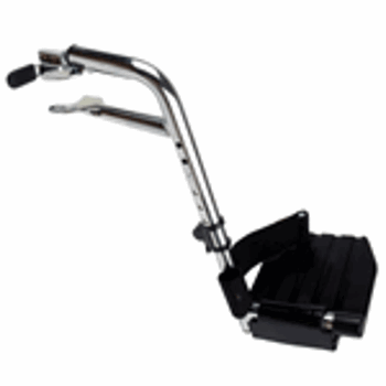 Invacare Footrest Assembly, Camlock, Plastic Footplate, Heel Loop, Right, 1-3/8 Inch Pin Spacing, 16-18 Inch Wide with Hemi Pin Spacing 