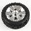 10" Black Flat-Free Drive Wheel Assembly for Jazzy Select