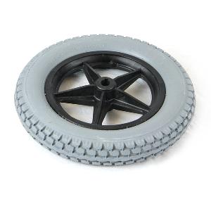 Invacare 12.5" Gray Flat-Free Drive Wheel Assembly Drive Wheel Assemblies
