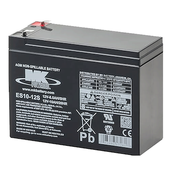 MK Battery 12V 10AH Sealed AGM, Pair Batteries