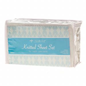 Medline Soft-Fit Knitted Sheet Set (Case/ 6 Sets) Sheets and Mattress Protectors