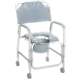 Drive Medical Aluminum Shower Chair and Commode with Casters