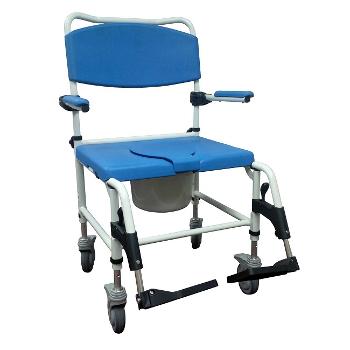 Drive Medical Bariatric Aluminum Rehab Shower Commode Chair Rehab Shower Commode Chair