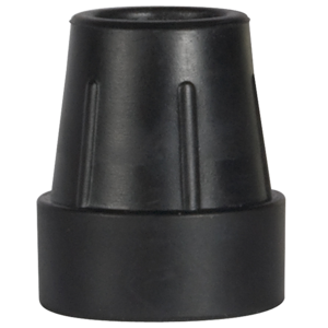 Drive Medical 1" Black Cane Tips (Box of 8)