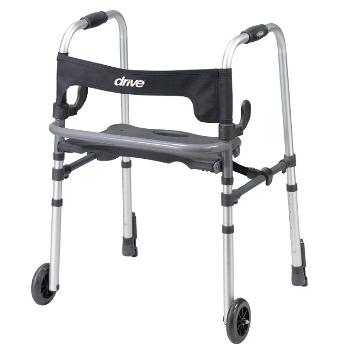 Drive Medical Clever-Lite LS Rolling Walkers W/Weight-Activated Brakes