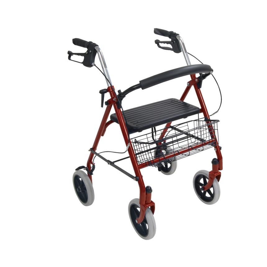 Steel Rollator with 8" Casters