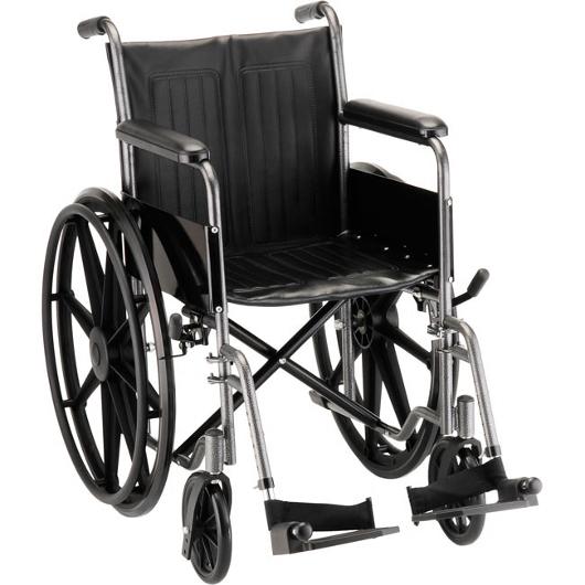 Hammertone Finish Fixed Arms Wheelchair 