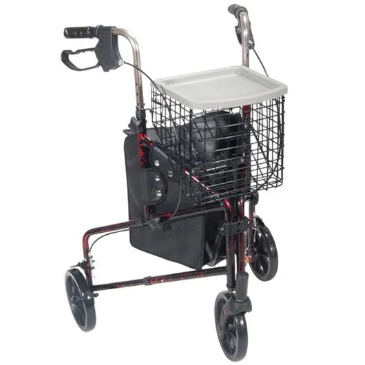 Drive Deluxe 3-Wheel Rollator