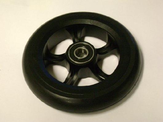4"x1" Performance Polyurethane Caster - Black Rim 