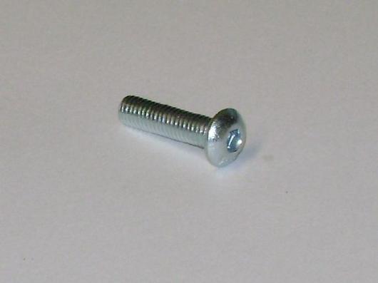10-32 Thread x 3/4"  Long Button Head Cap Screw, Clear Zinc 