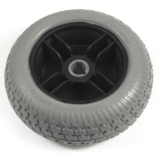7.5" Gray Flat-Free Drive Wheel Assembly for Go Chair & Z Chair 