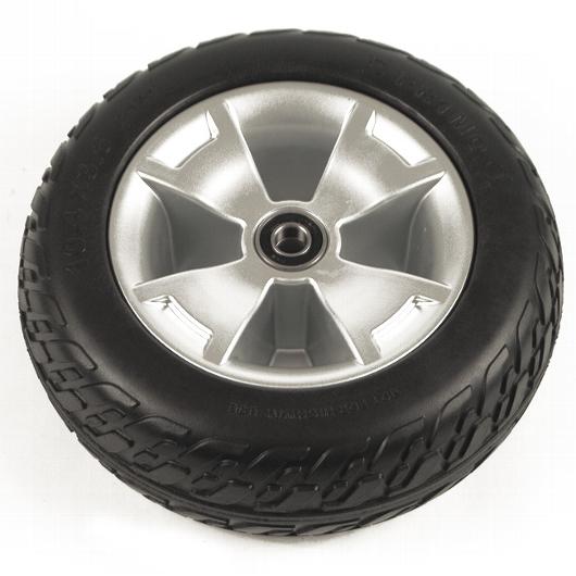 10.4" Black Foam-Filled Front Wheel Assembly for Victory 10 3-Wheel Scooters 