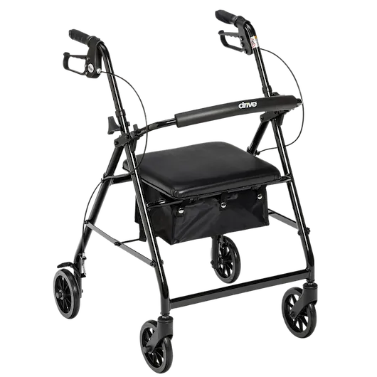 Standard Rollator 6-Inch Wheel 4-Wheel Aluminum